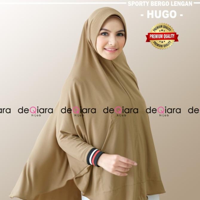 Ready Hijab Hugo Sport Original Deqirara/Jilbab Tangan Berkualitas