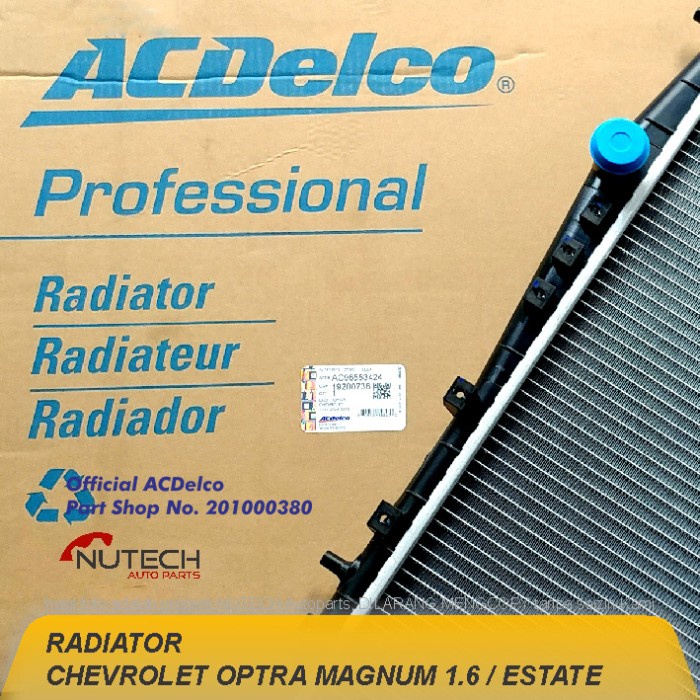 Radiator Chevrolet Optra Magnum 1.6 Estate Original Ori Acdelco Gm Kode He357