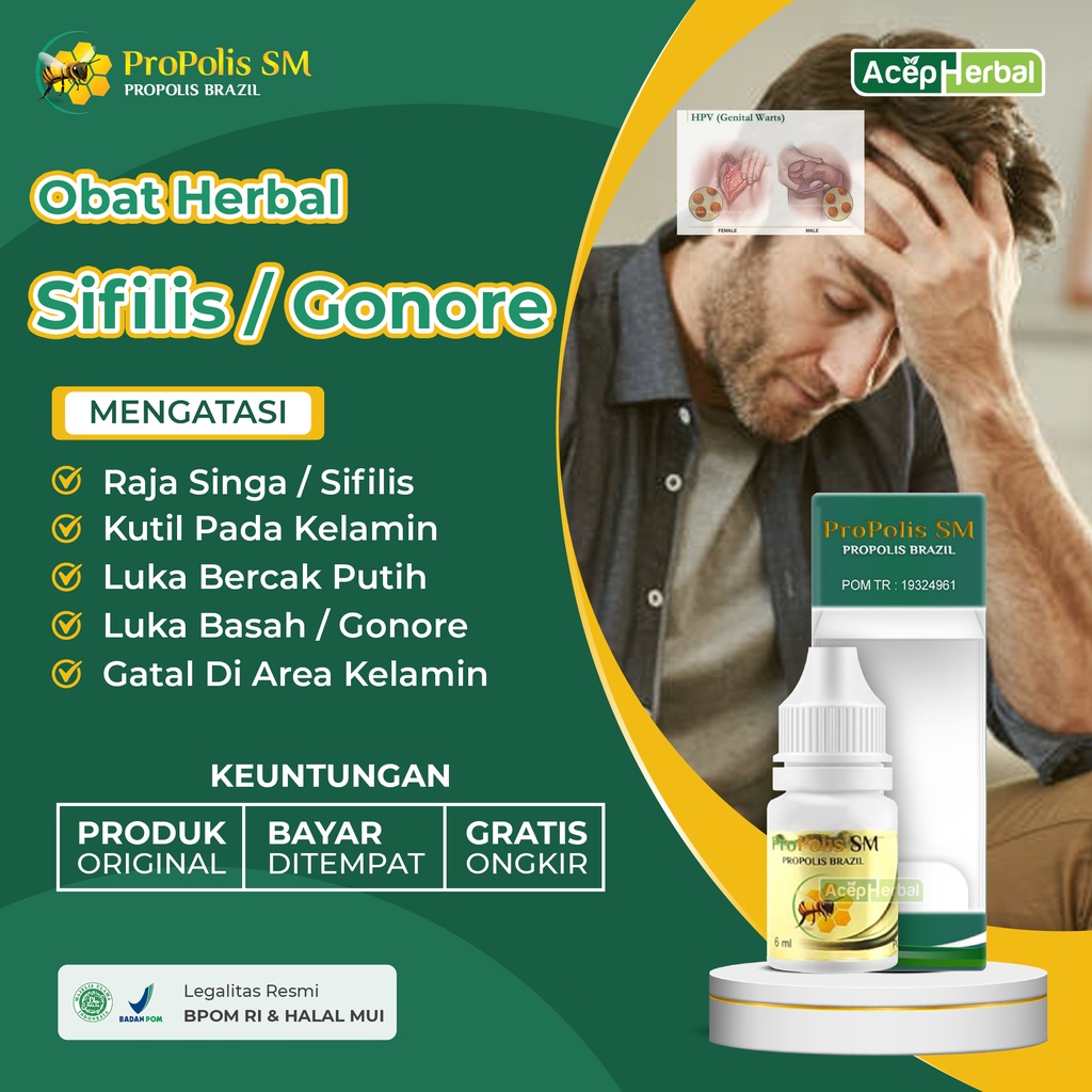 Obat Sifilis Gonore Pria Dan Wanita Atasi Sakit Kencing Bernanah Berdarah Raja Singa Luka pada Alat 