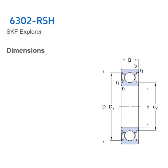 Bearing SKF 6302-RSH