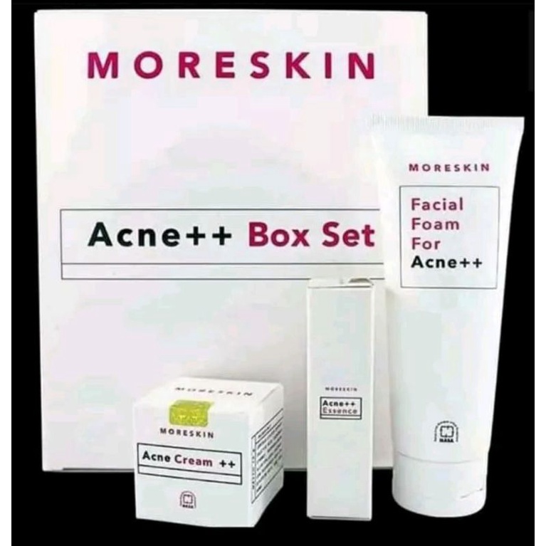 Moreskin Acne++ Box Set Paket Anti Acne Original Nasa bisa COD