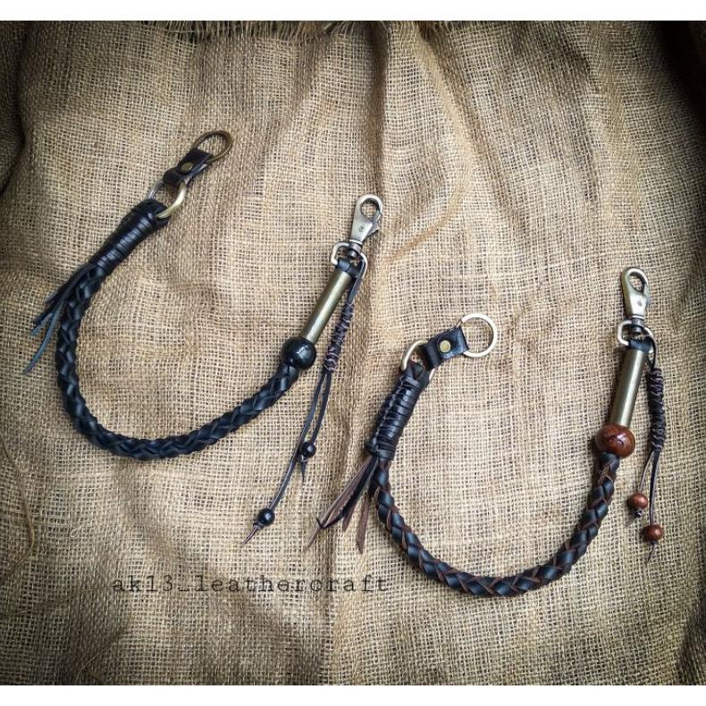 Flash Sale Tali Anyam Dompet,Rantai Dompet Kulit,Tali Dompet,Handmade Ak13_Leathercraft. BisaCod