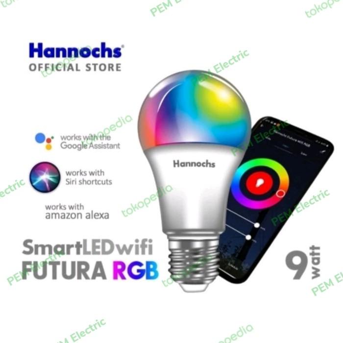 HANNOCHS FUTURA SMART LED WIFI 9WATT RGB (LAMPU SMART WIFI)