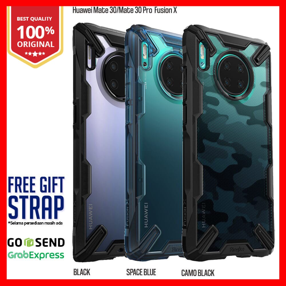 Ringke Huawei Mate 30 30Pro Fusion X Softcase Military Anti Crack Tough Armor Transparant