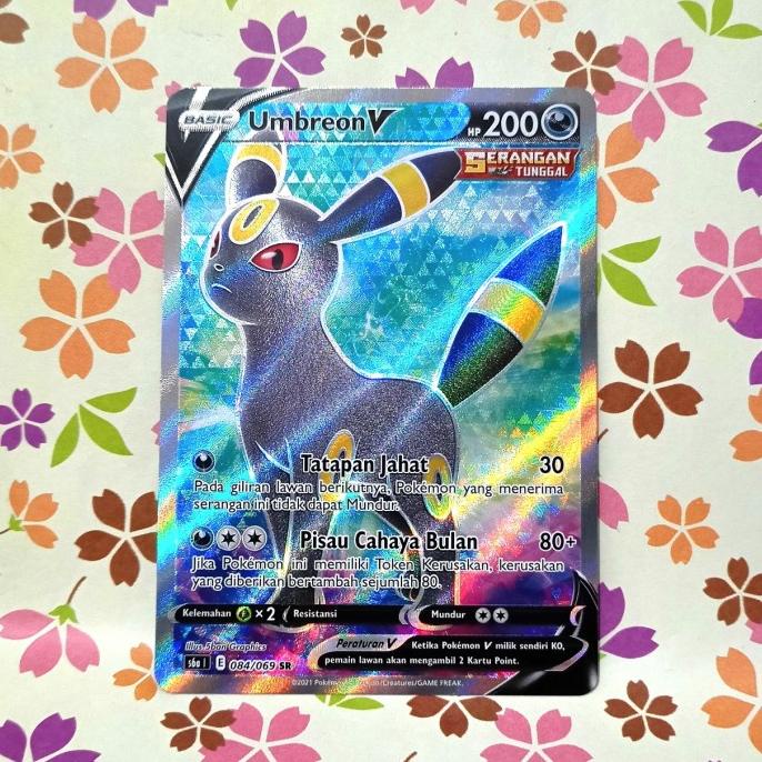 umbreon V SR s6a | 084/069 pokemon tcg indonesia set 9