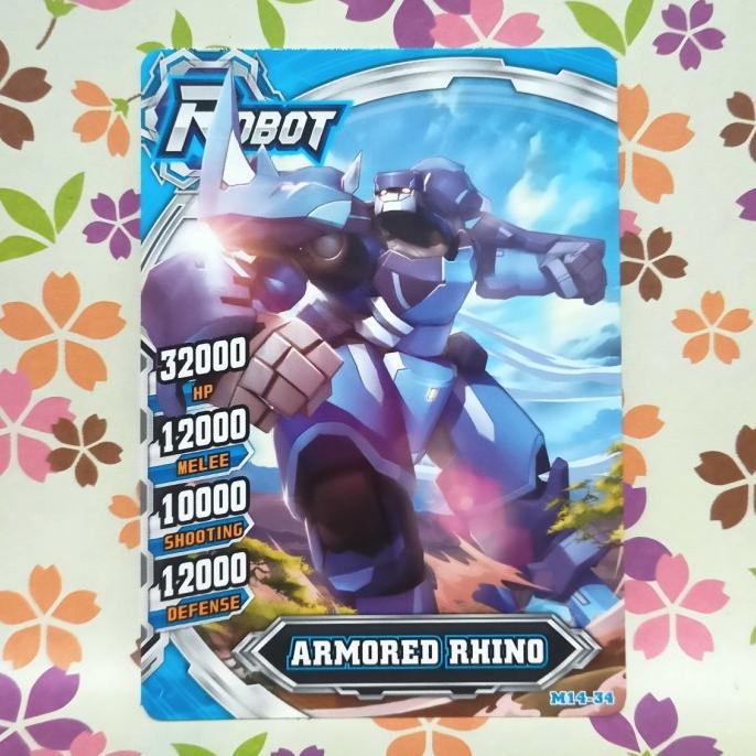 hero of robots normal ARMORED RHINO robot / power / skill