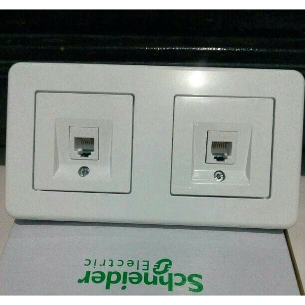Leona Outlet Data Cat6 2 Line Schneider