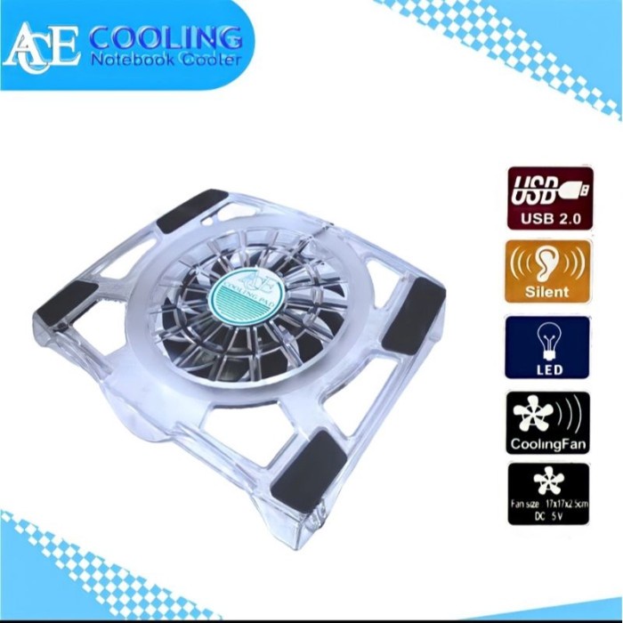 Kipas Laptop Notebook Ace Cooling Pad NC 7 laptop kecil notebook Fan