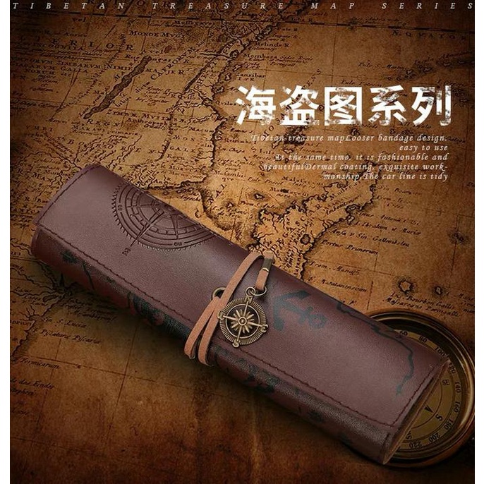 

Tempat Pensil / Pencil Box Gulung Edisi Peta Map Lux