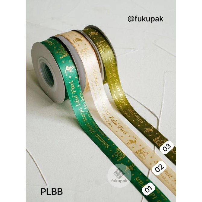 

*#*#*#] Pita Idul Fitri TERMURAH (1 rol), Pita Lebaran, Eid Ribbon