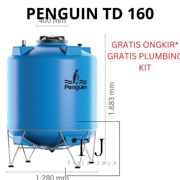><><><] PENGUIN TANDON AIR TD 160 1550 Liter Tandon Kuras Toren Air Tangki Air