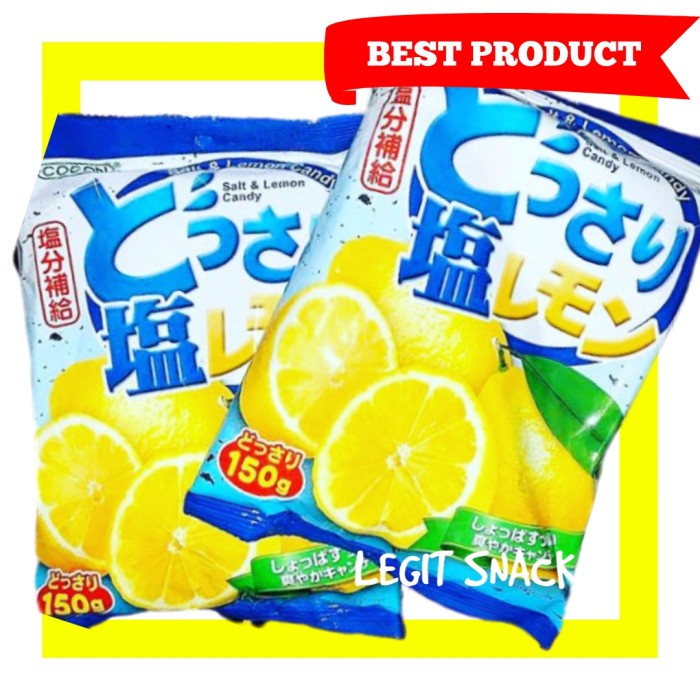 

Mazin - Permen Lemon Salt / Cocon Lemon Salt Candy 150Gr / Permen Jepang