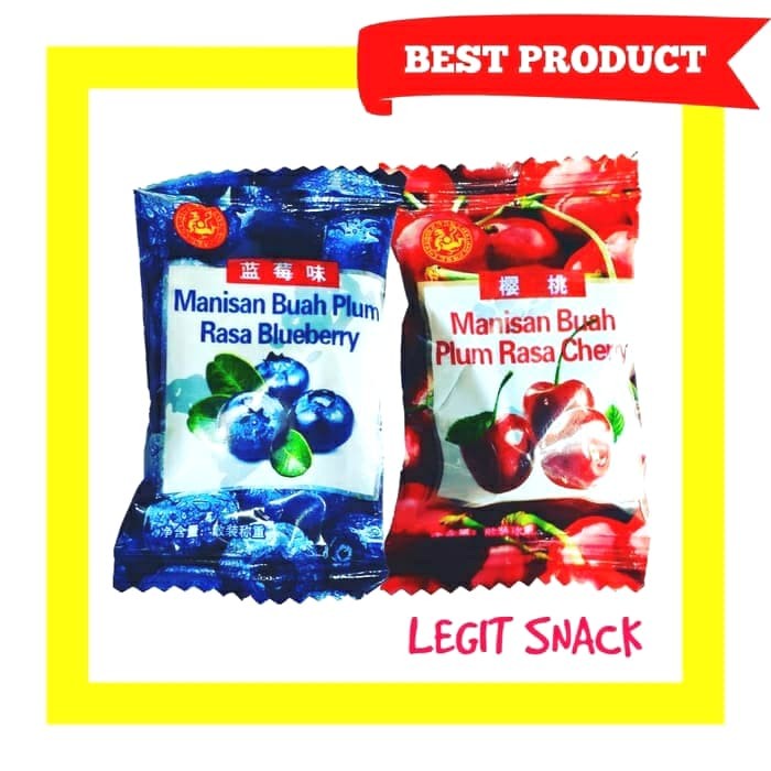 

Mazin - Buah Plum Cherry Plum Blueberry / Manisan Ceri Bluberi Chery Cery Asem