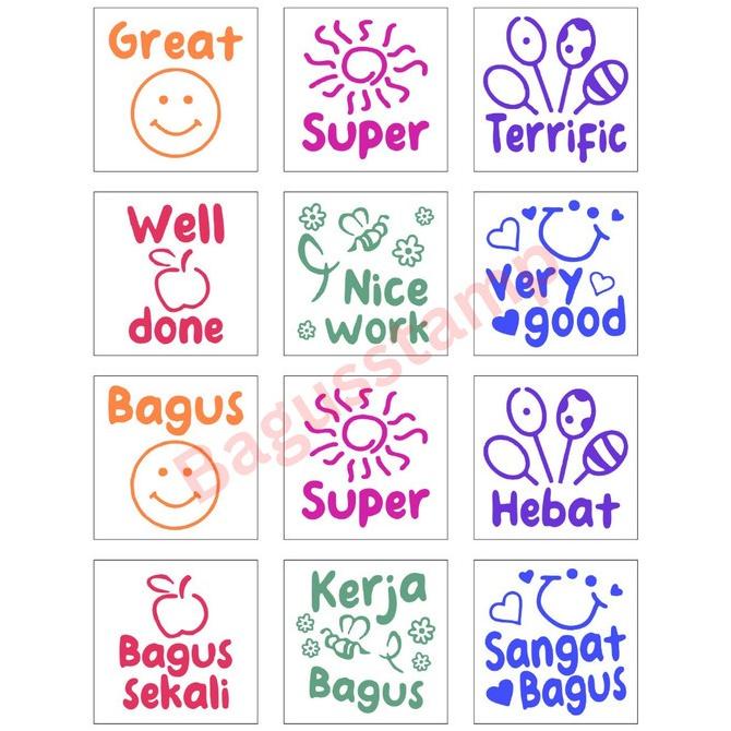 

Stempel Guru Rewards [Inggris] Teacher Stamp Penilaian Rewards Sd Tk