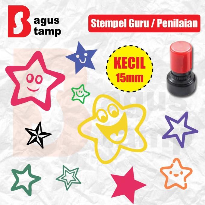 

Stempel Guru Bintang [Kecil] Star Teacher Stamp Penilaian Rewards