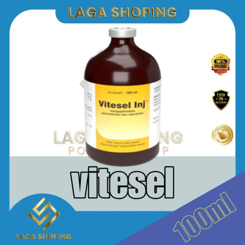 VITESEL 100 ML obat vitamin injeksi memaksimalkan kondisi ayam tetap prima reproduksi dan pertumbuha