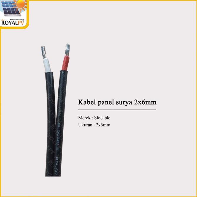 Kabel Panel Surya 2X6Mm Kabel Solar Cell 2X6Mm Slocable