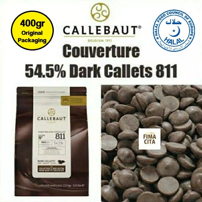 

Promo Callebaut Coklat Couverture 811 54.5% 400Gr Packaging Ori / Callets