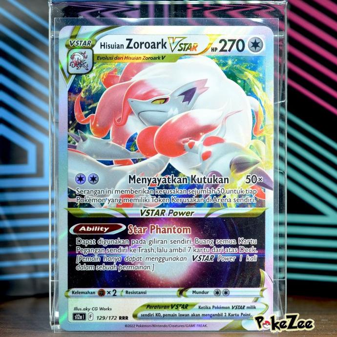 Hisuian Zoroark Vstar RRR - Kartu Pokemon Indonesia TCG