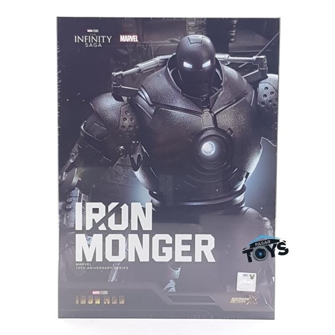 ZD Toys Iron Monger 1:10 Scale Collectible Figure With Light Up