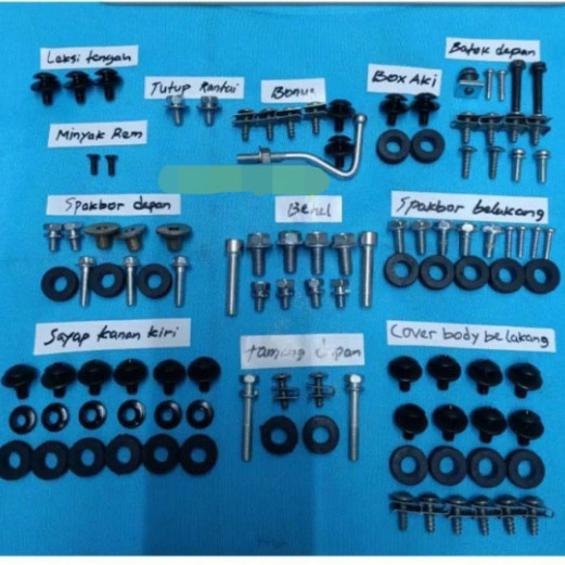 baut body full set yamaha force 1/f1zr