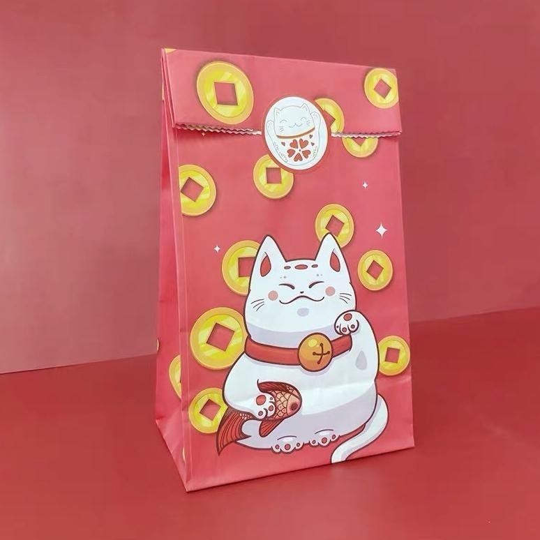 

TRY PAPER BAG IMLEK LUCKY CAT GIFT BAG KUE KERANJANG TERLARIS