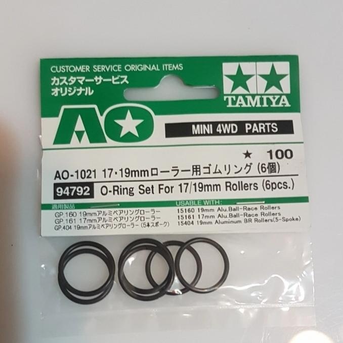 tamiya AO o ring set for 17/19 mm rollers (6pcs)
