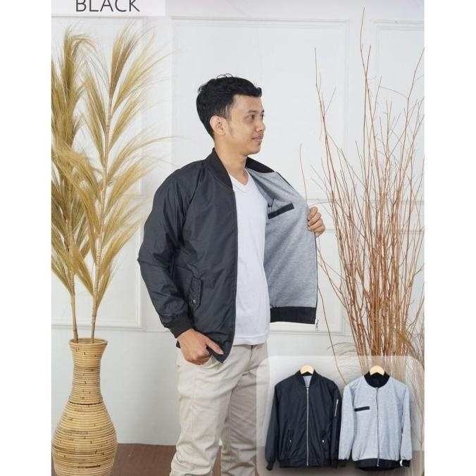 TERBARU JAKET PRIA WANITA BOLAK BALIK / JAKET BOMBER BB / JAKET BOLAK BALIK / !!!!!