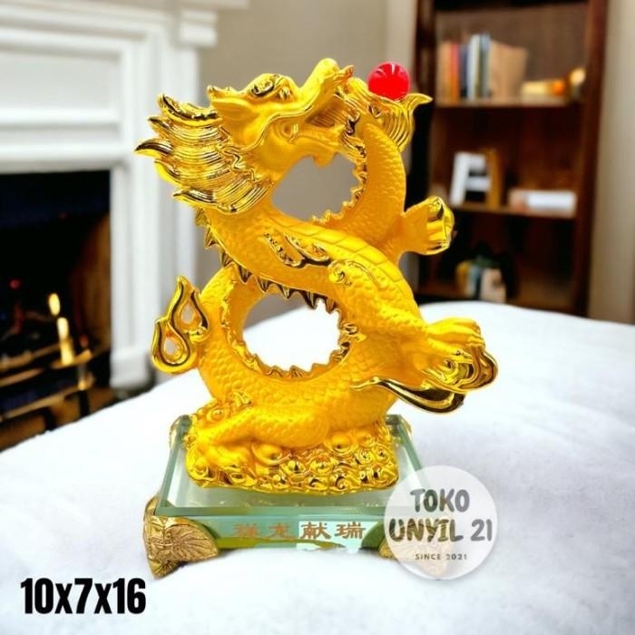 BEST SELLER HIASAN PATUNG NAGA DEKORASI FENGSHUI PATUNG NAGA FENGSHUI