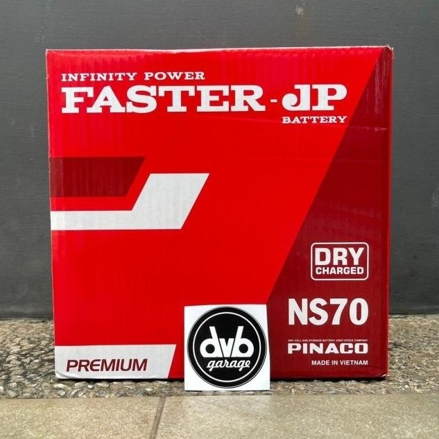 Accu FASTER JP NS70 12V 65Ah - Aki Basah by Casasofia