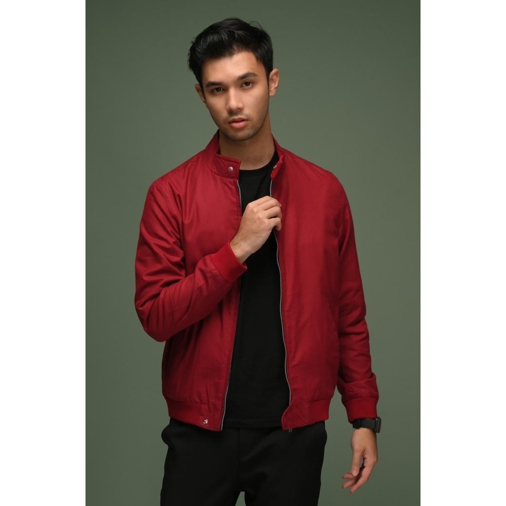 READY STOCK JAKET PREPP STUDIO HARRINGTON JACKET RED 