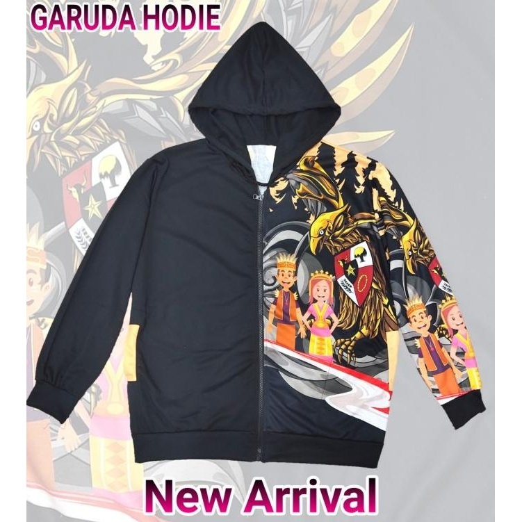 READY STOCK JAKET PRIA PRINTING-JAKET BERKUPLUK JOKOWI KHAS BATIK GARUDA 