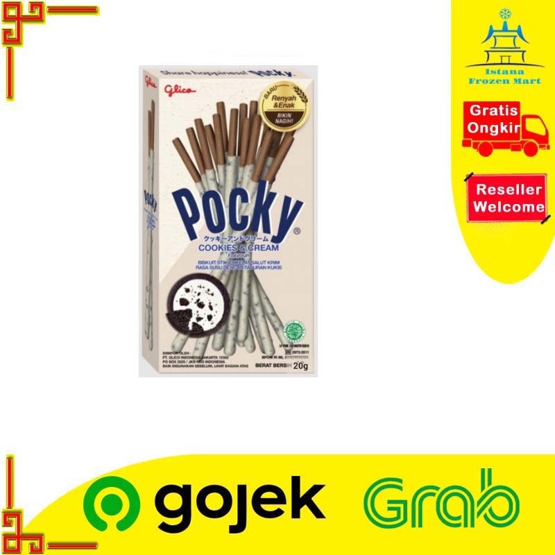 

Glico Cookies And Cream Stick Biscuit 20 Gram - POCKY