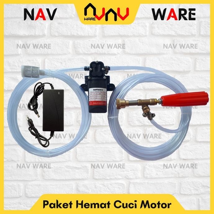 Paket Pompa Air Mesin Cuci Motor Alat Steam Portable Sprayer