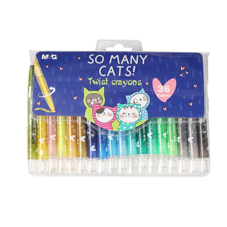 

Krayon M&G Oil Pastel So Many Cats Twistable Crayon Set 36 Colors AGMX4338