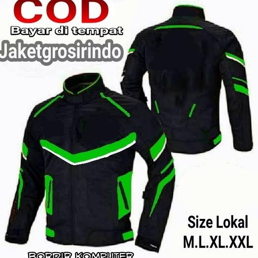 BIG SALE JAKET PRIA POLOS HIJAU OJOL !!!!!