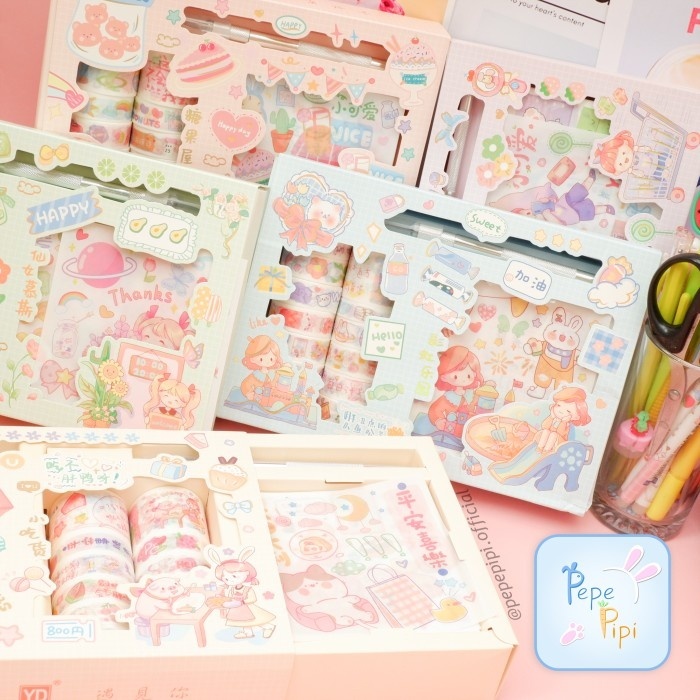 

Sticker Dan Washitape Yd-Szkd18 Stiker, Washi, Cutter Journal Jurnal