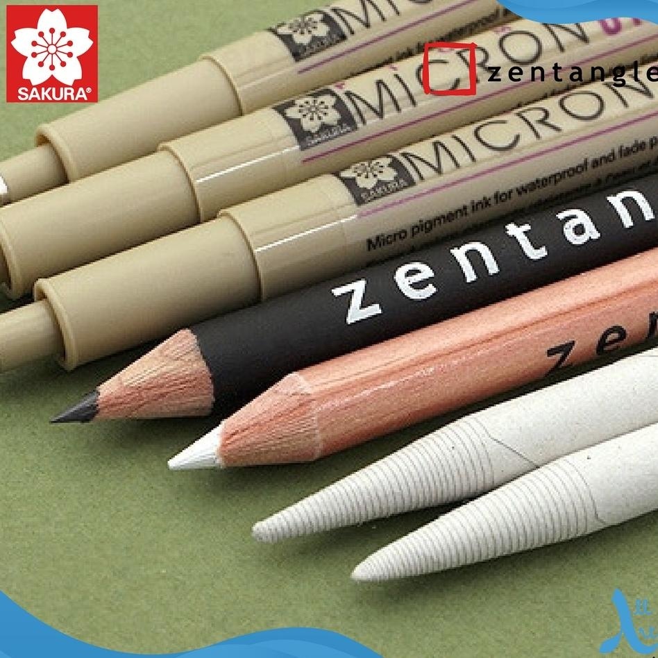 

Drawing Sakura Zentangle Set Pigma Cron Pul Gambar