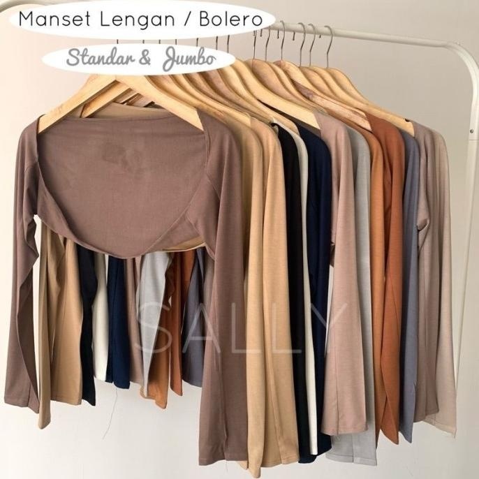 TF880 JUMBO Manset Tangan wanita Bolero Sambung Anti Melorot Rayon Premium BIG SALE