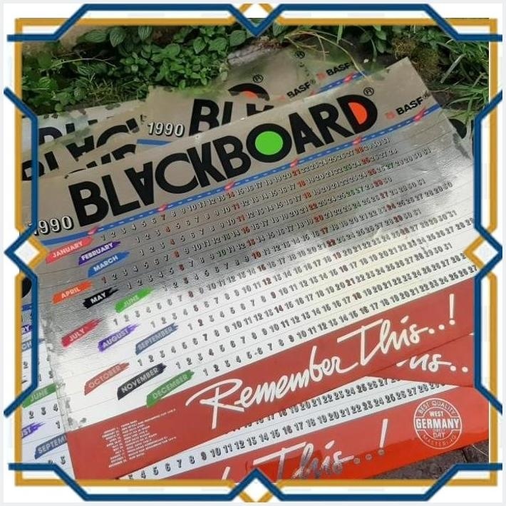 

[mkl] poster iklan kalender jadul 1990 basf blackboard dimensi 46x68.5