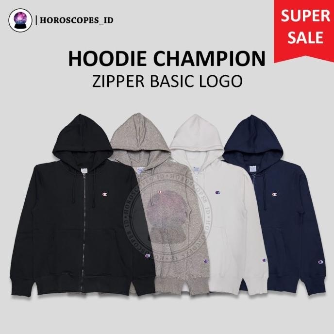 BIG SALE HOODIE / JAKET ZIPPER CHAMPION BASIC LOGO ORIGINAL JAPAN MARKET 