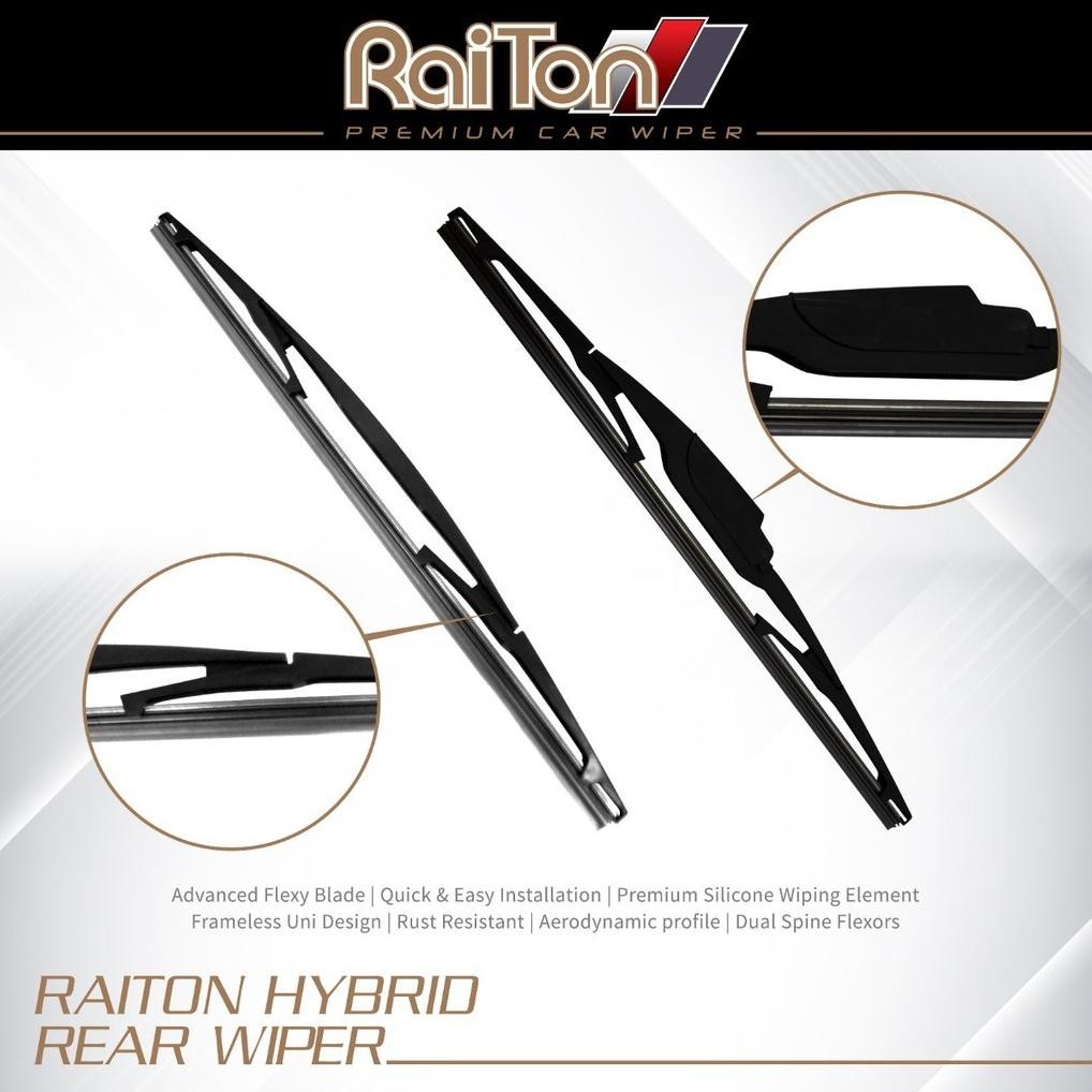 DISKON Raiton Wiper Kaca Belakang Untuk Honda Civic 2000-2005 14 Inch