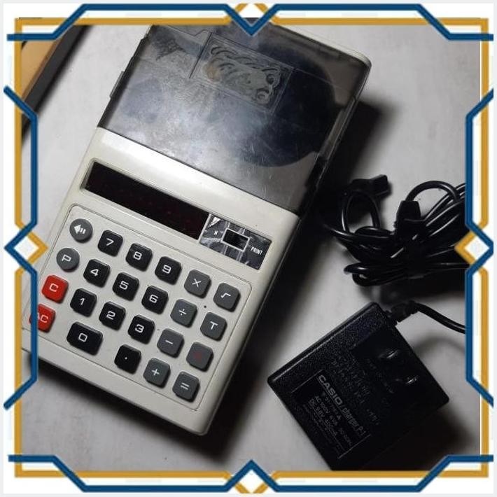 

[mkl] vintage calculator casio mini-printer p1 kondisi bahan untested