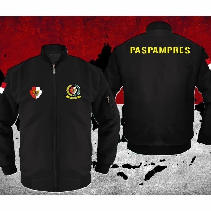 READY STOCK JAKET BOMBER PASPAMPRES FULL BORDIR JAKET PASPAMPRES JAKET PASUKAN 