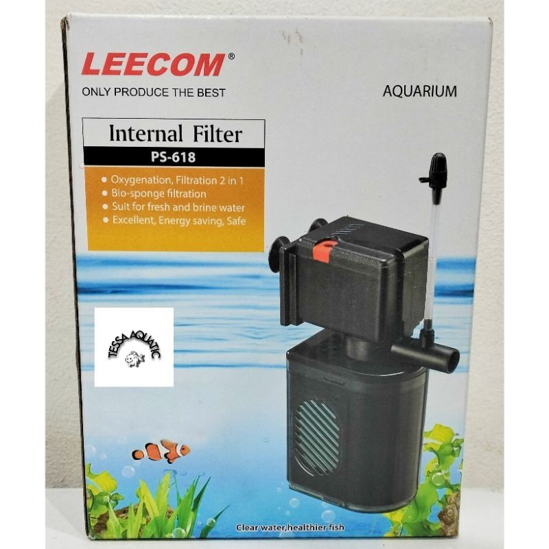 filter aquarium internal filter ps 618 merk leecom