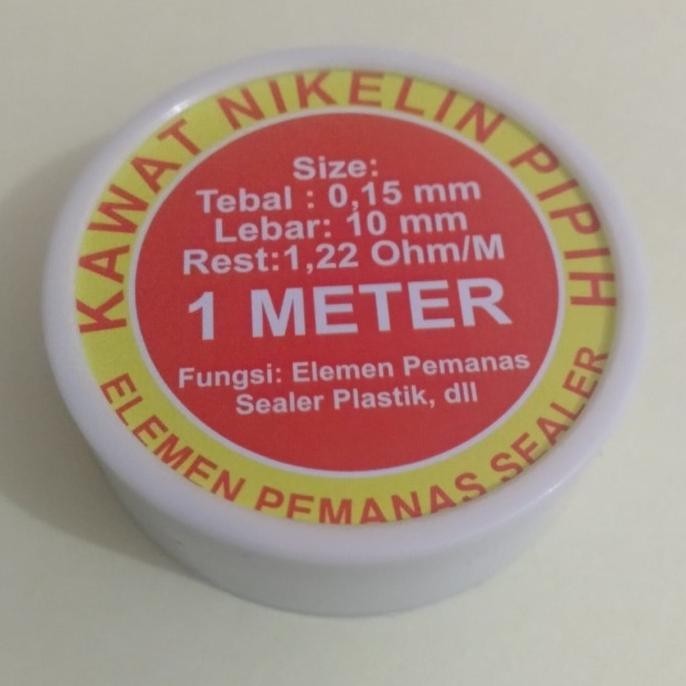 Kawat nikelin elemen pemanas pipih 0,15 lebar 10 mm