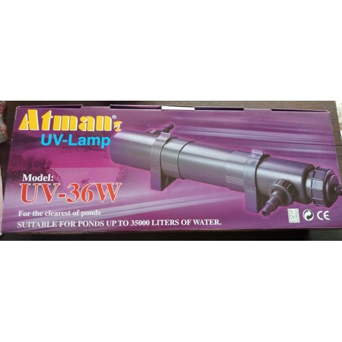 Lampu Uv Aquarium Kolam Atman Uv 36W
