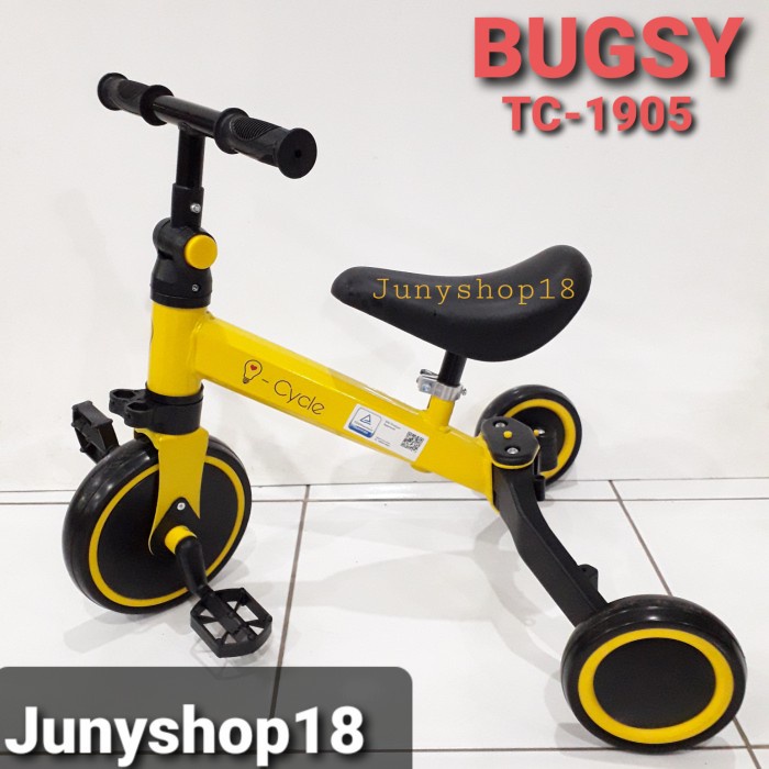 [Original] Sepeda Anak Roda Tiga  Balance Bike 2 In 1 Icycle Bugsy Tc 1905 Diskon
