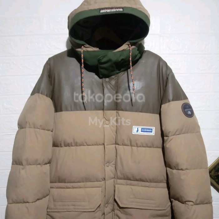 ✅Baru Napapijri A-Kamppi Blu Marine Down Jacket _x000D_
 Diskon