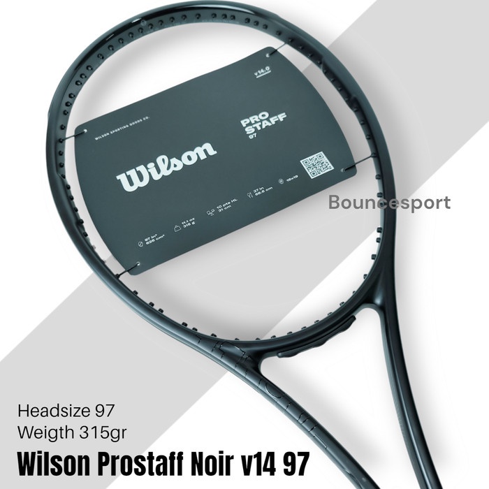 ✅Baru Raket Tenis Wilson Prostaff 97 V14 Noir Edition 315Gr Terbaru